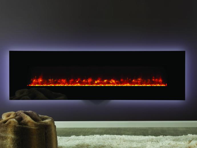 Photo of Radiance 190W black glass with crushed glass beads