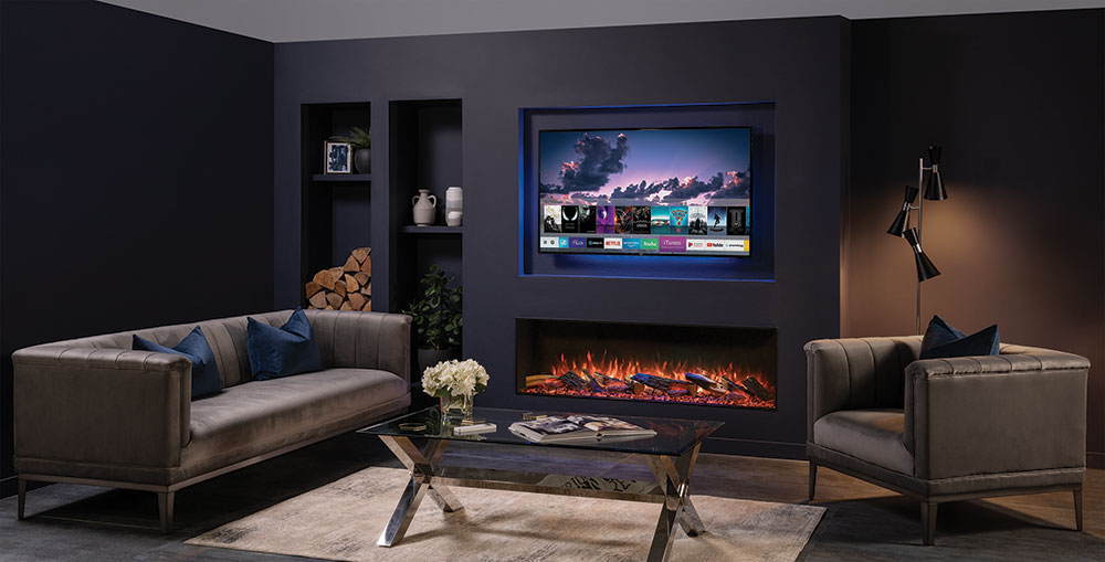 Media Wall with Avanti 150RW electric fire